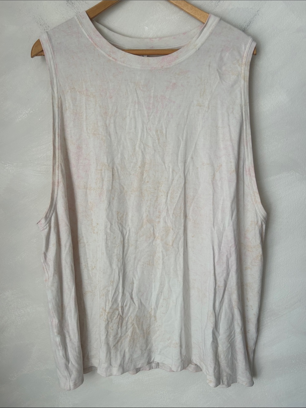 Lululemon All Yours Muscle Tank Size 14 Sorbet Prosecco Strawberry tie dye
